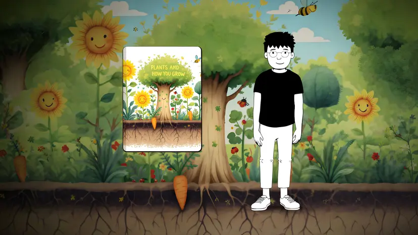 Student and book cover — AI-generated stories matched to each pupil's reading ability